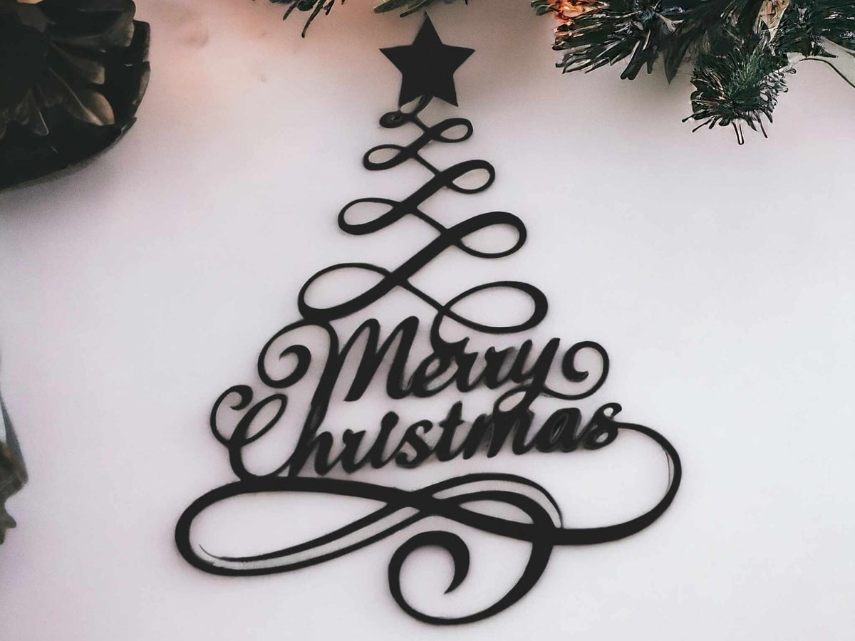 Juldekoration för väggen med Merry Christmas