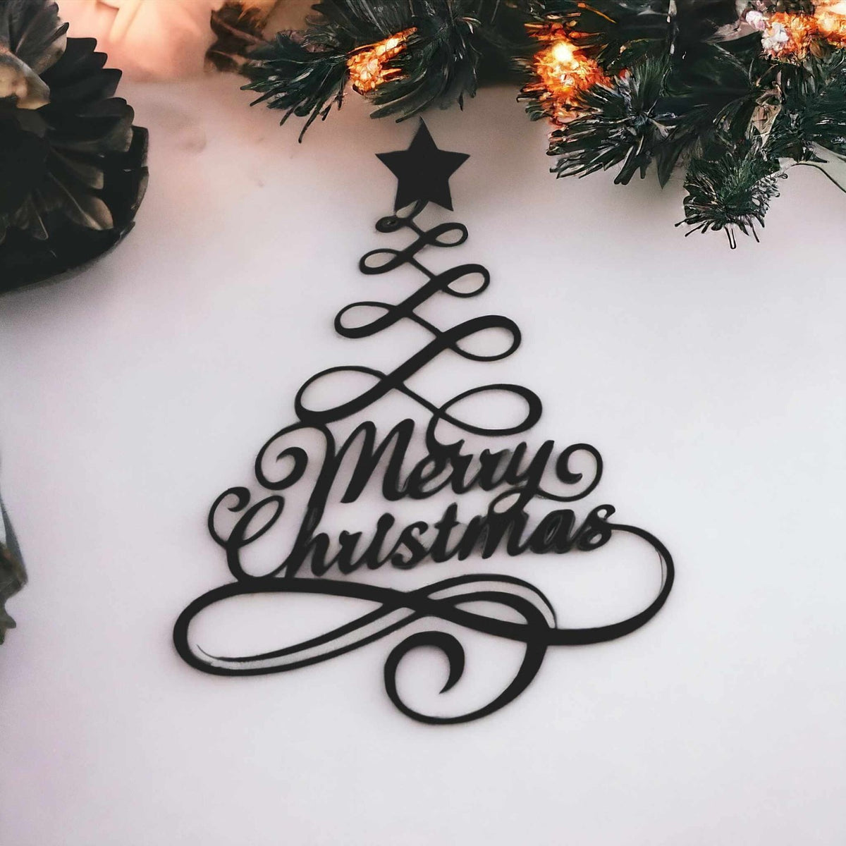 Juldekoration för väggen med Merry Christmas