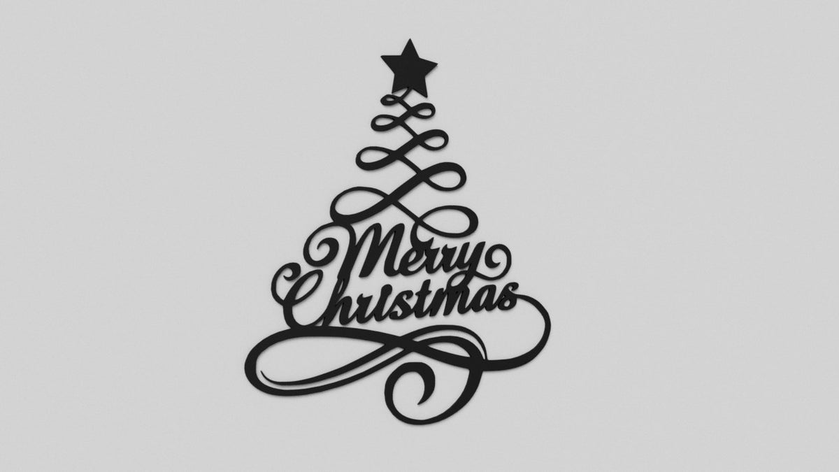 Juldekoration för väggen med Merry Christmas