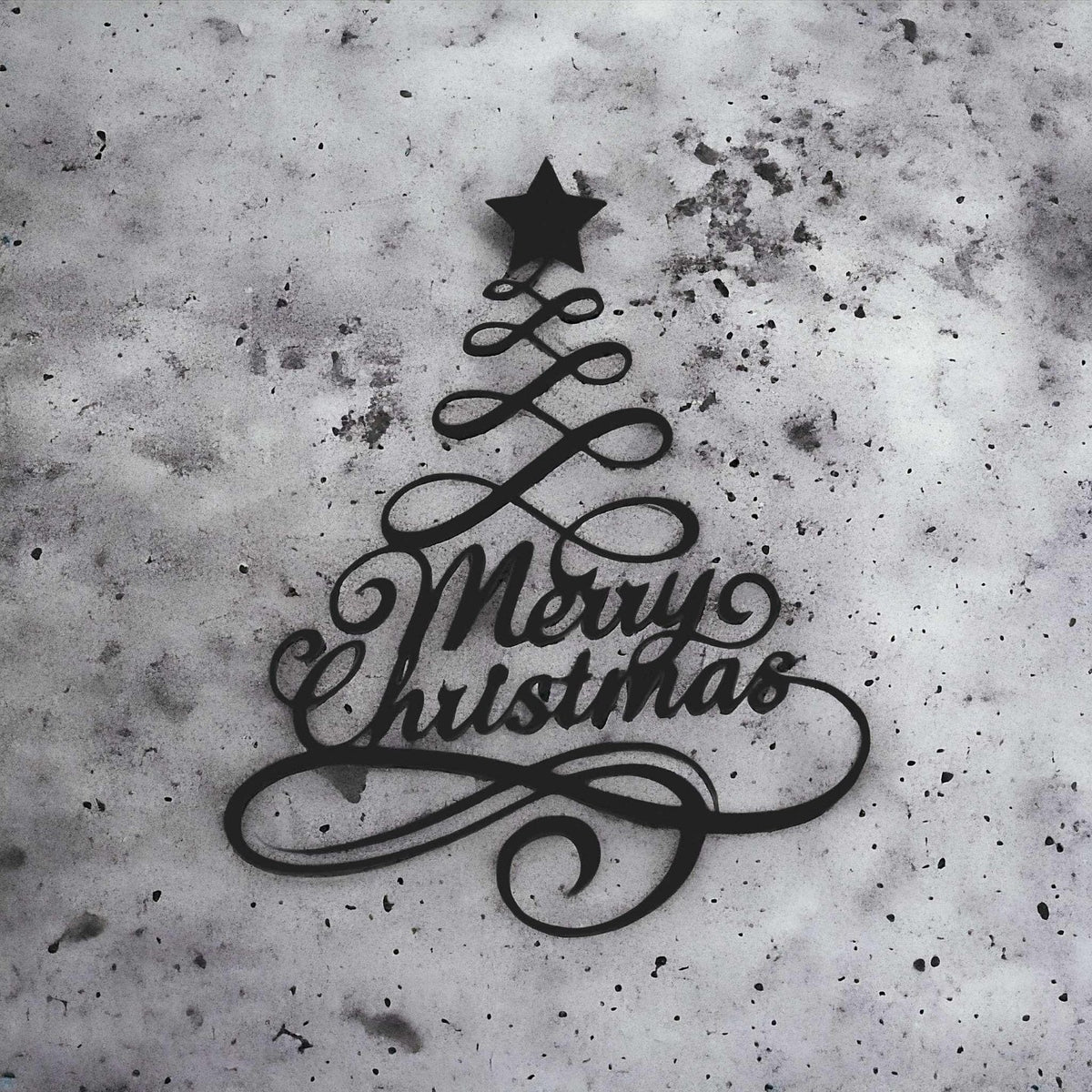 Juldekoration för väggen med Merry Christmas