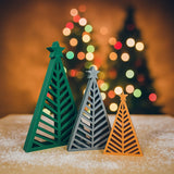 Julgransfigur i geometrisk design, 3 storlekar