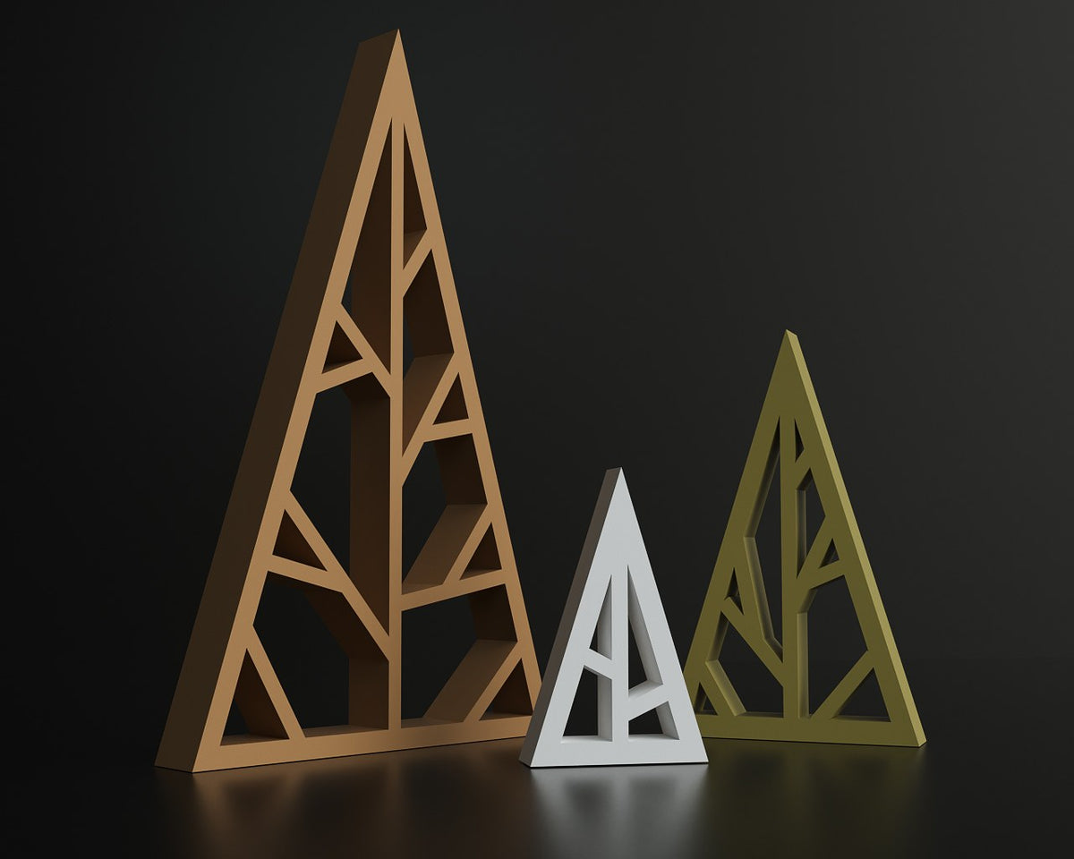 Geometrisk julgransfigur – stilren juldekoration