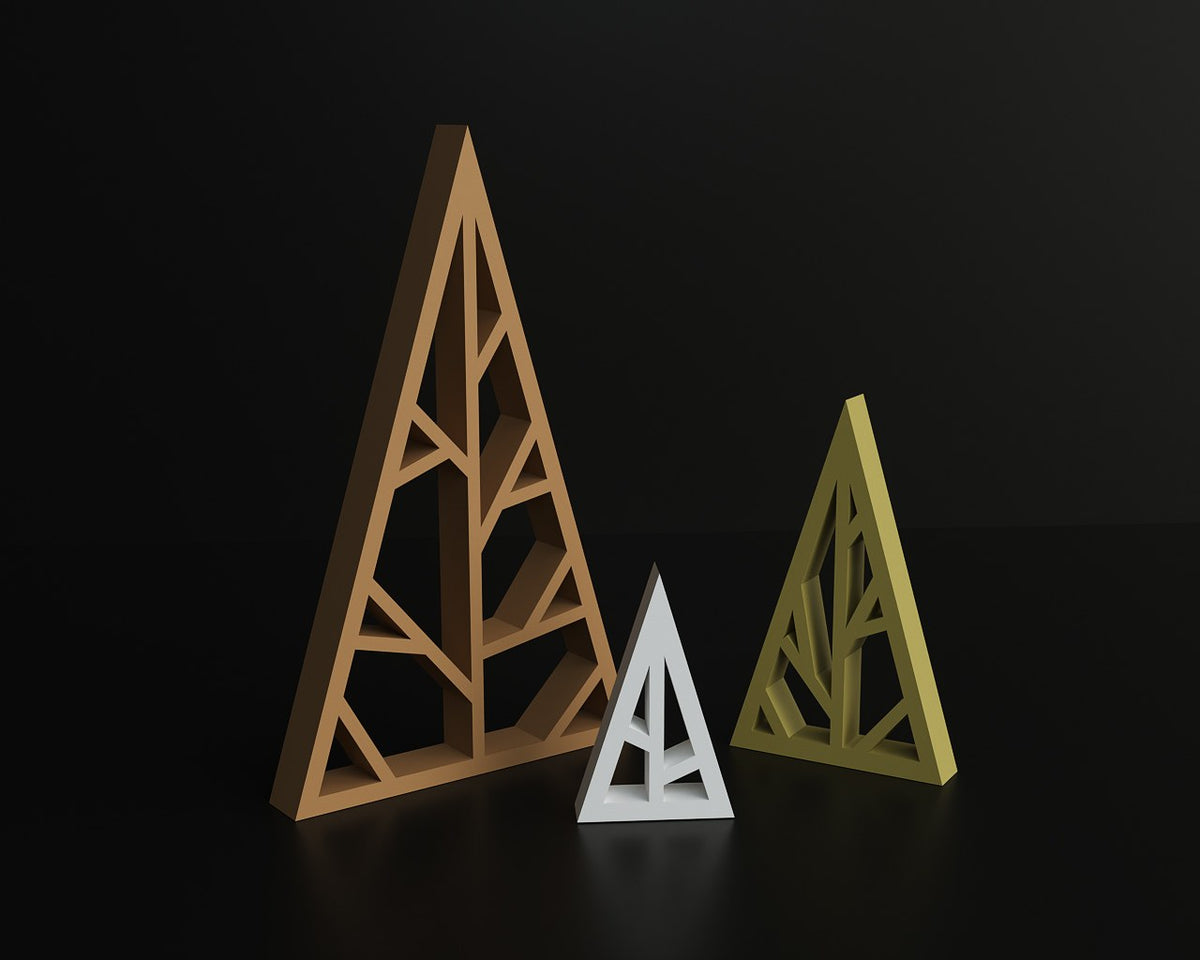 Geometrisk julgransfigur – stilren juldekoration