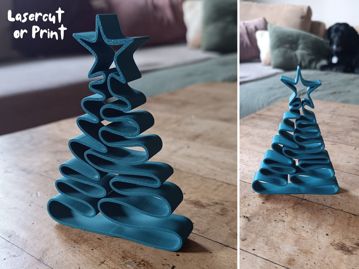 Platt julgransdekoration