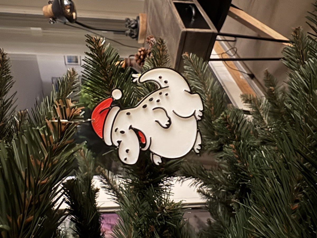 Liten dinosaurie som julgransprydnad