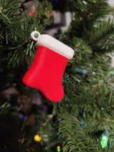 Liten julstrumpa som julgransprydnad