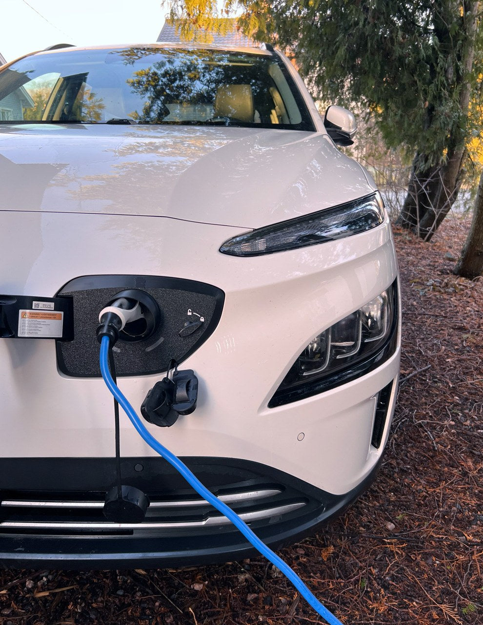 Laddportsskydd för Hyundai Kona Elektro