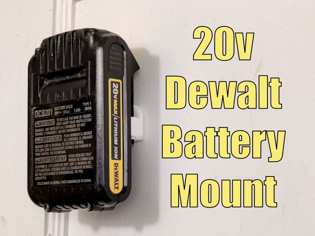 DeWalt 20V smal batterihållare för vägg