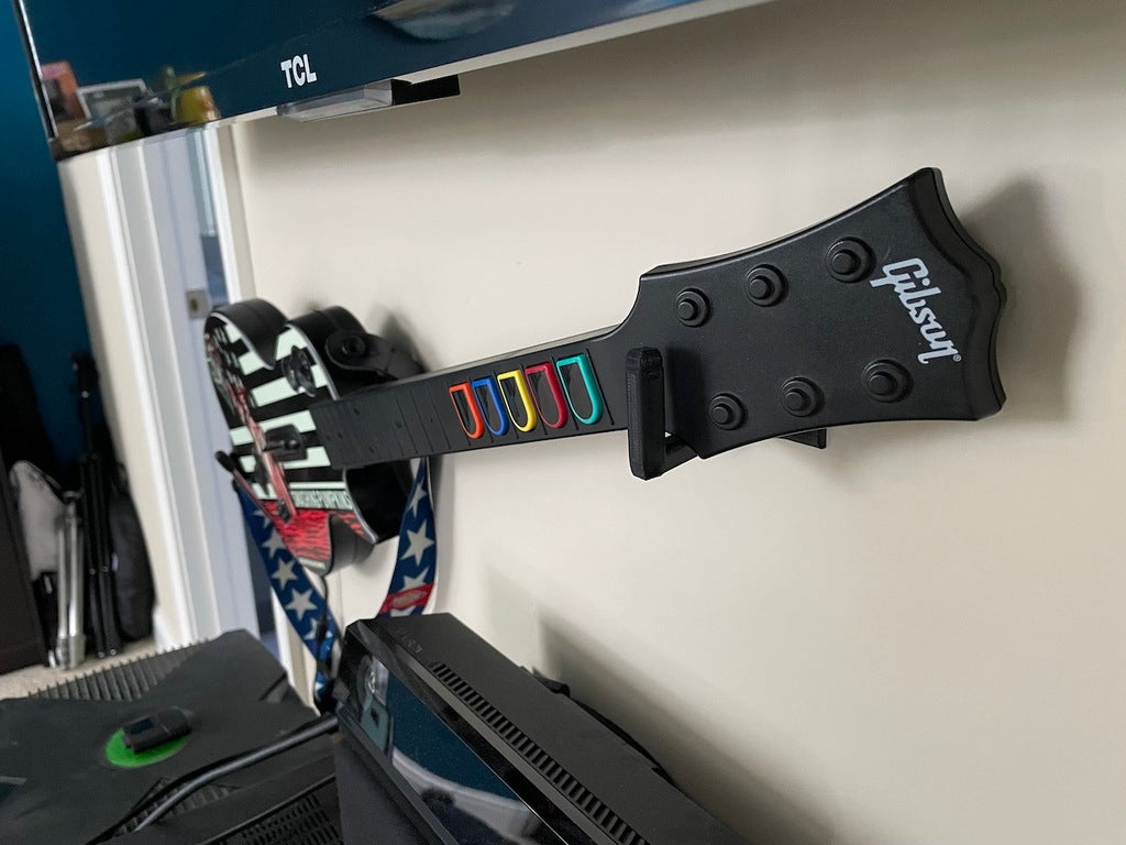 Liggande väggfäste för Guitar Hero – visa upp din gitarr