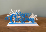 Merry Christmas-skylt, stående juldekoration i 3 delar