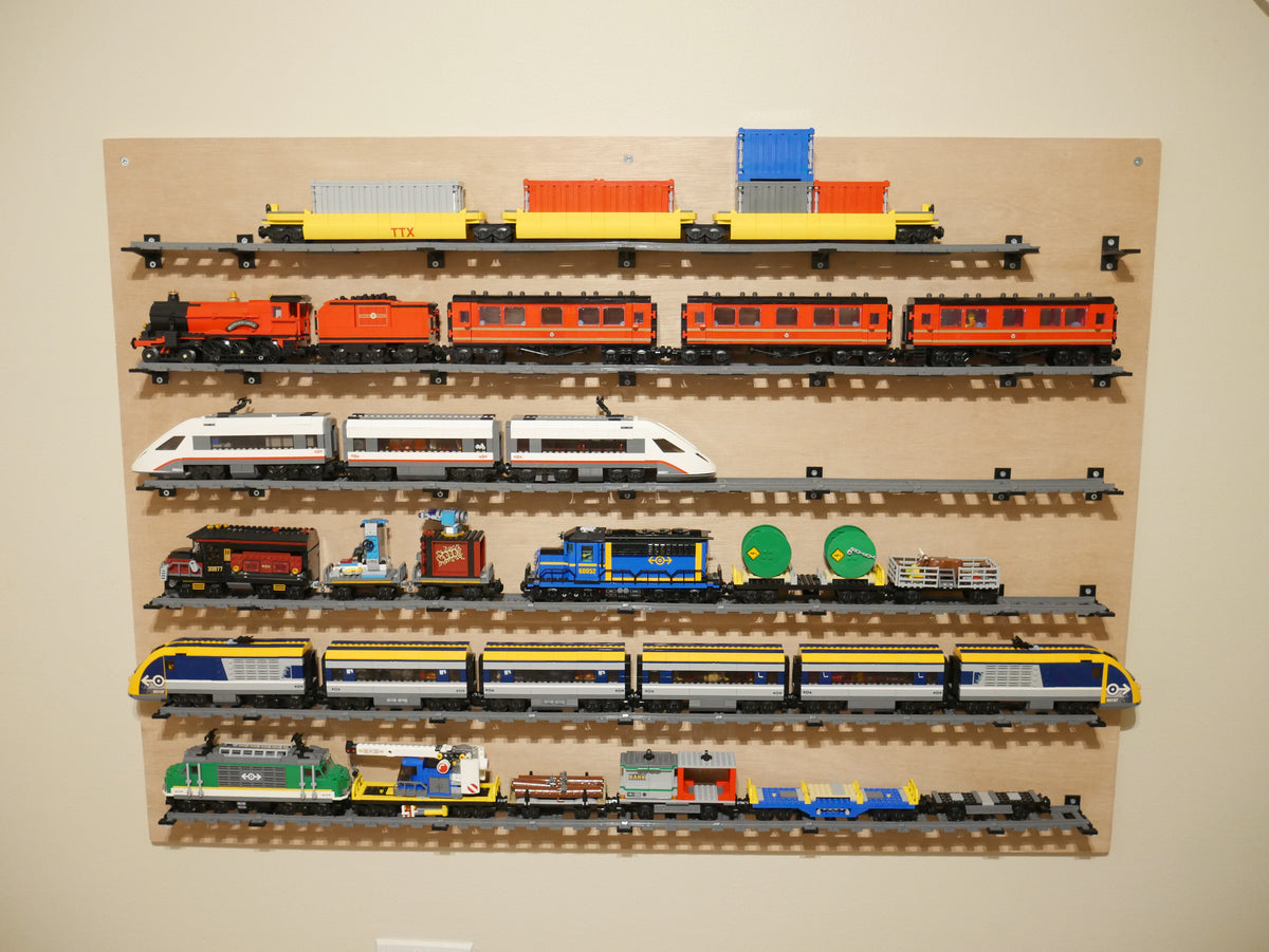 Väggfäste för LEGO-tågräls