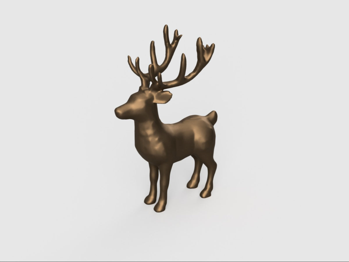 Renfigur till jul med eleganta horn