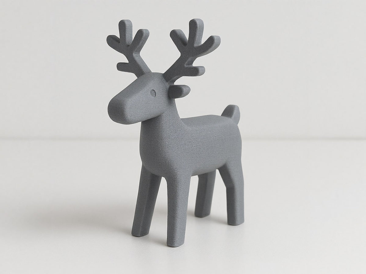 Minimalistisk renfigur med rena linjer
