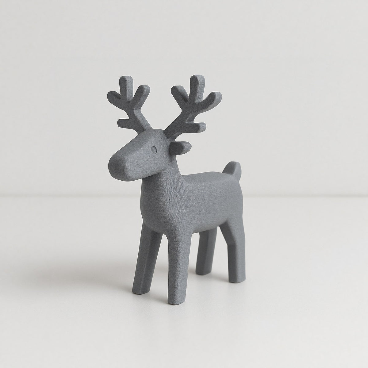 Minimalistisk renfigur med rena linjer