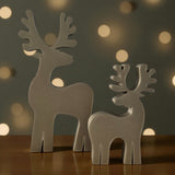 Set med renfigurer, minimalistiskt julpynt
