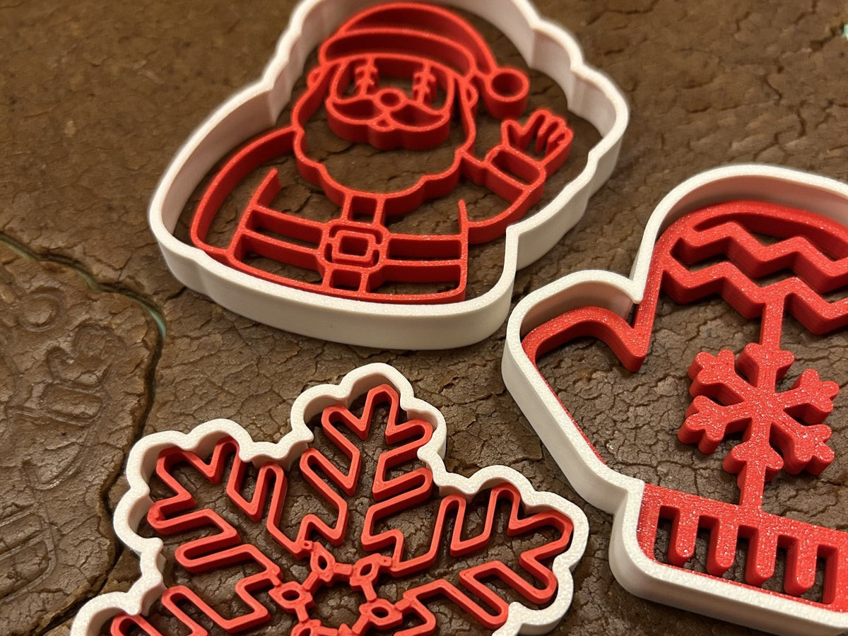 Pepparkaksform till jul – set med stämpel