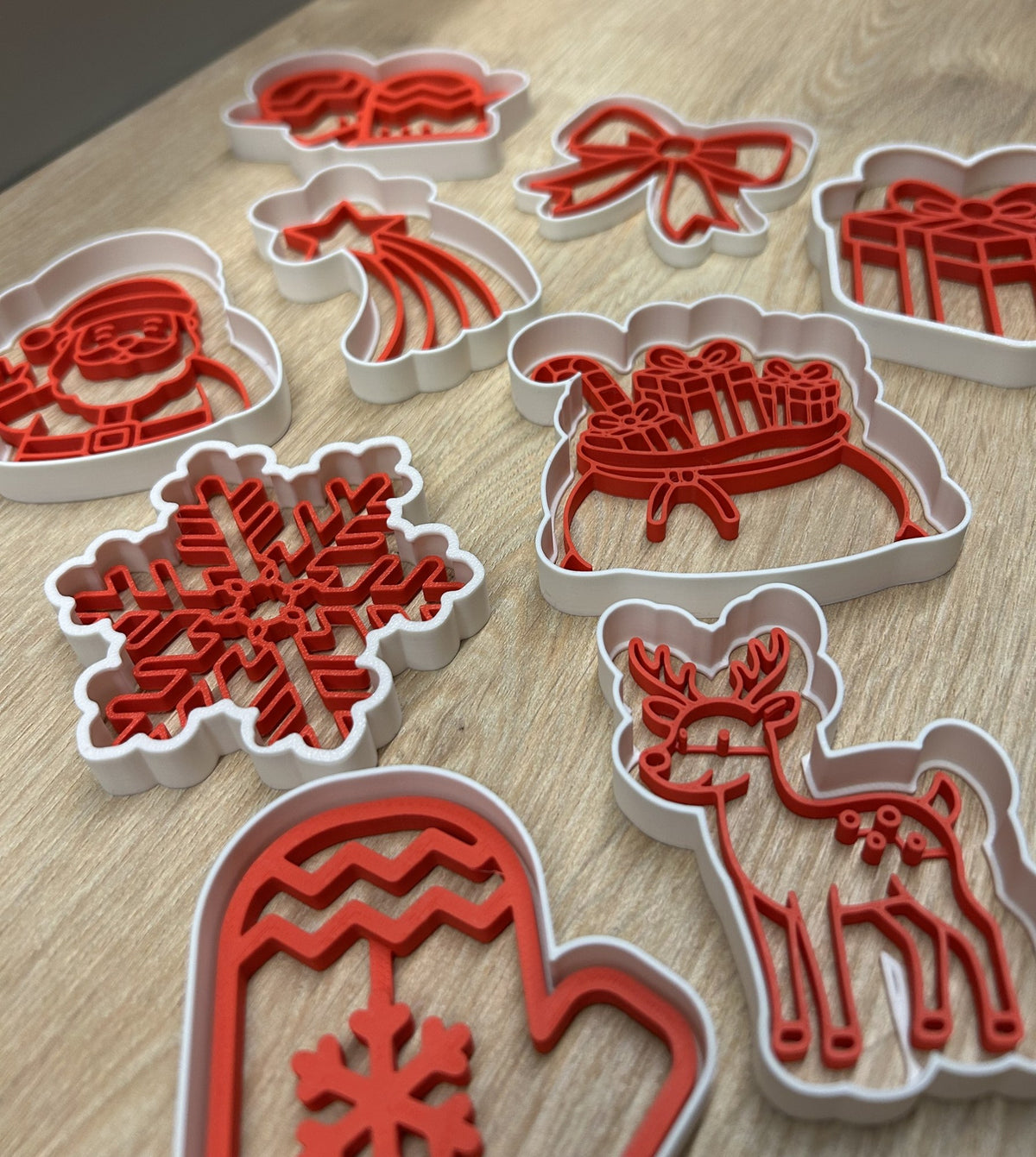 Pepparkaksform till jul – set med stämpel