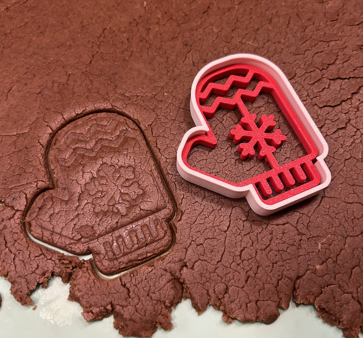 Pepparkaksform till jul – set med stämpel