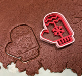 Pepparkaksform till jul – set med stämpel