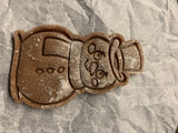 Pepparkaksform formad som en snögubbe