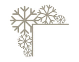 Snöflingor till dörrkarmen – juldekoration till dörren