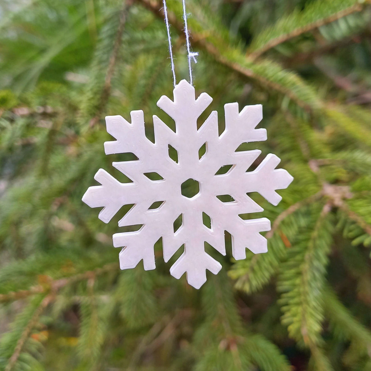 Snöflingor – set med 12 till julgranen