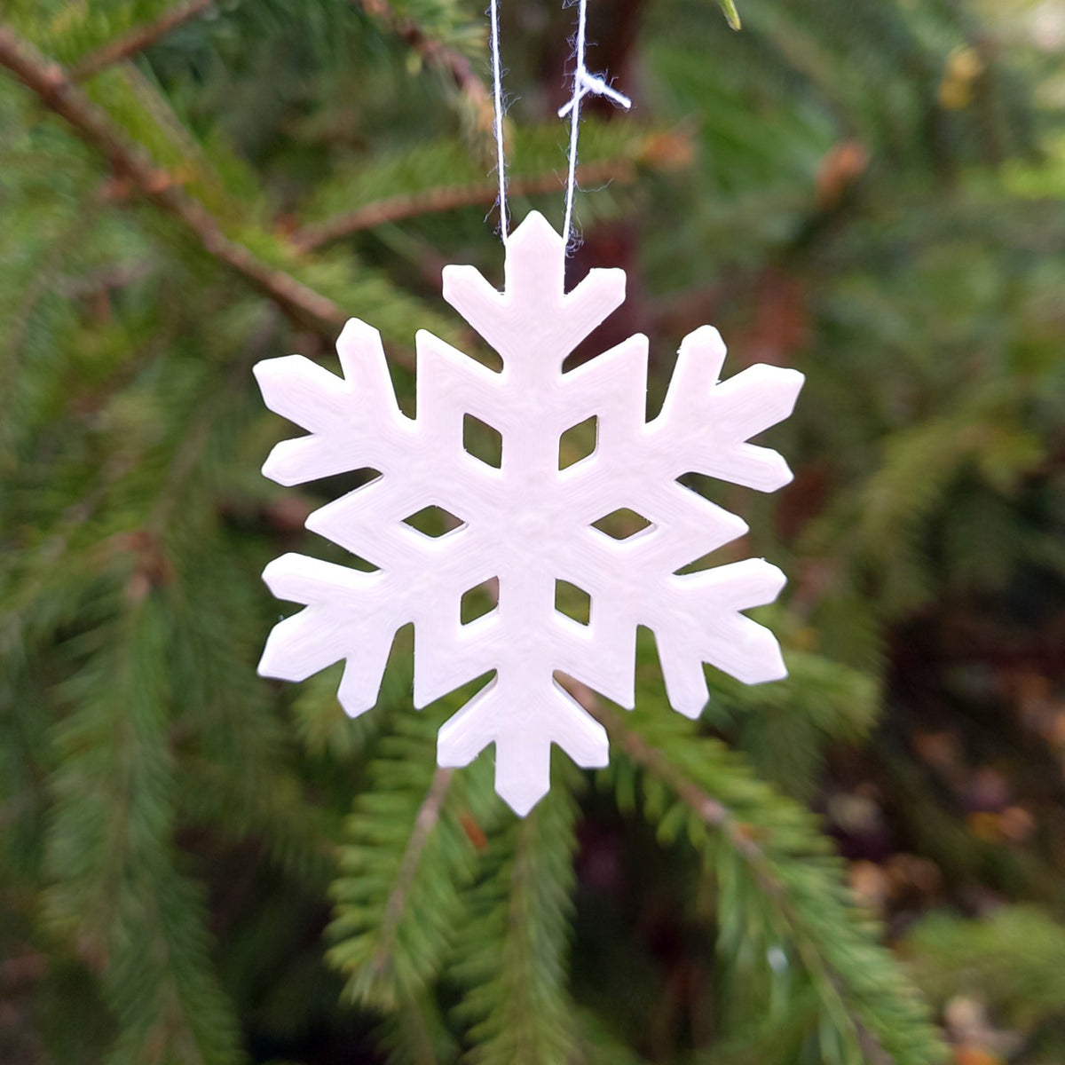 Snöflingor – set med 12 till julgranen