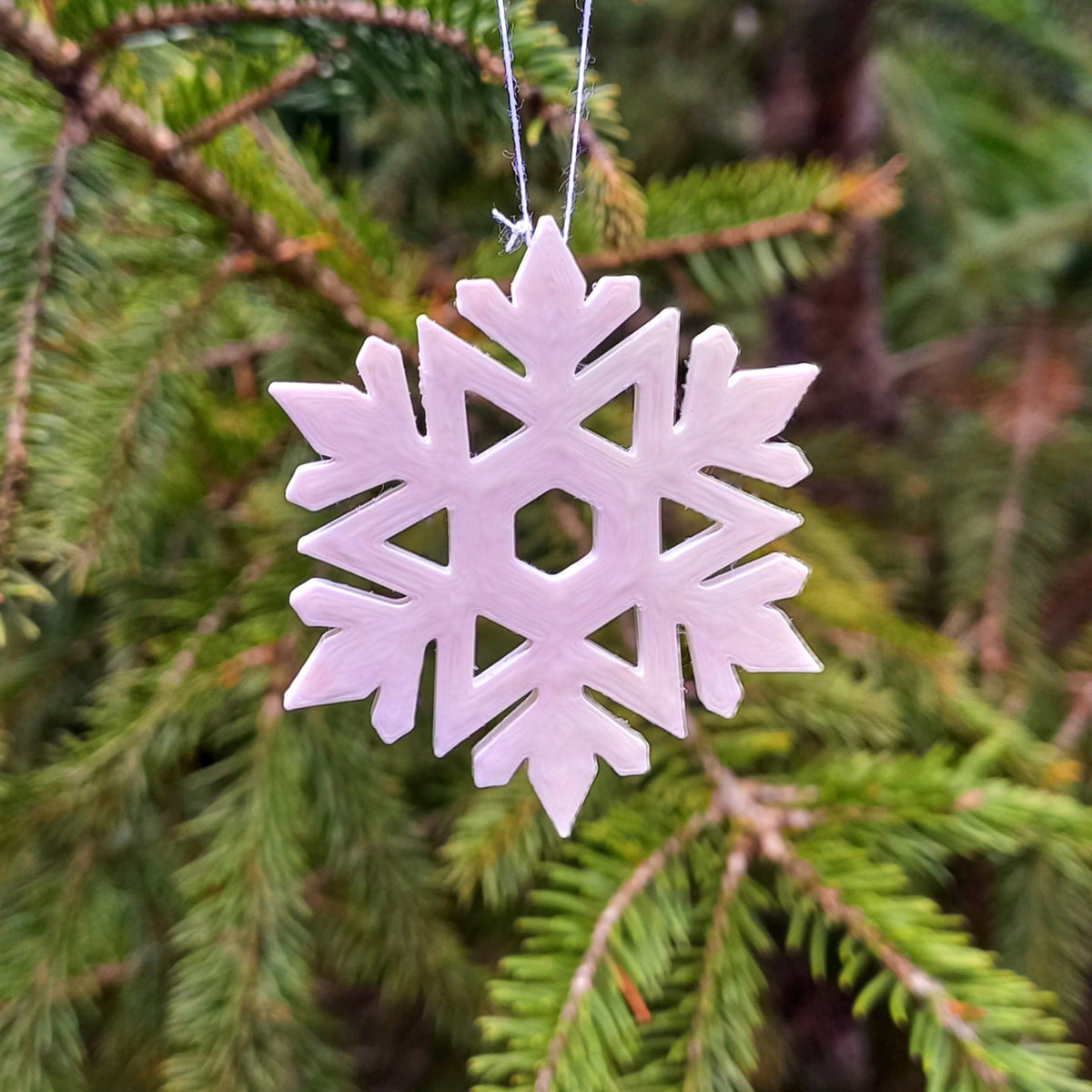 Snöflingor – set med 12 till julgranen