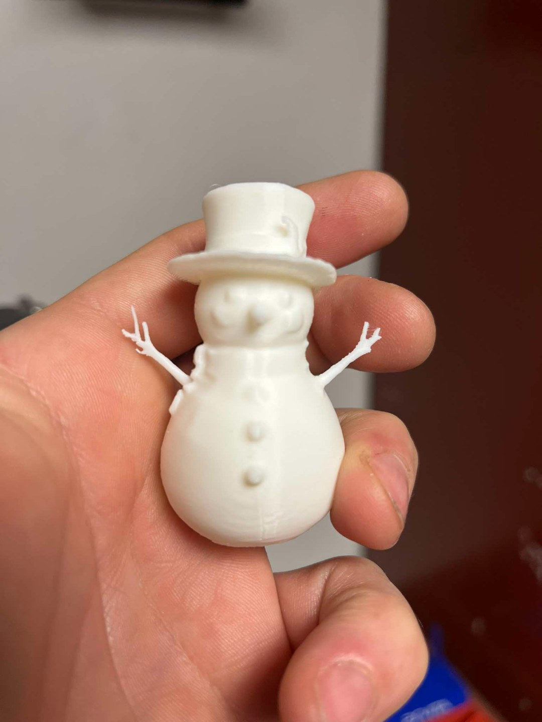 Set med 3 söta snögubbsfigurer
