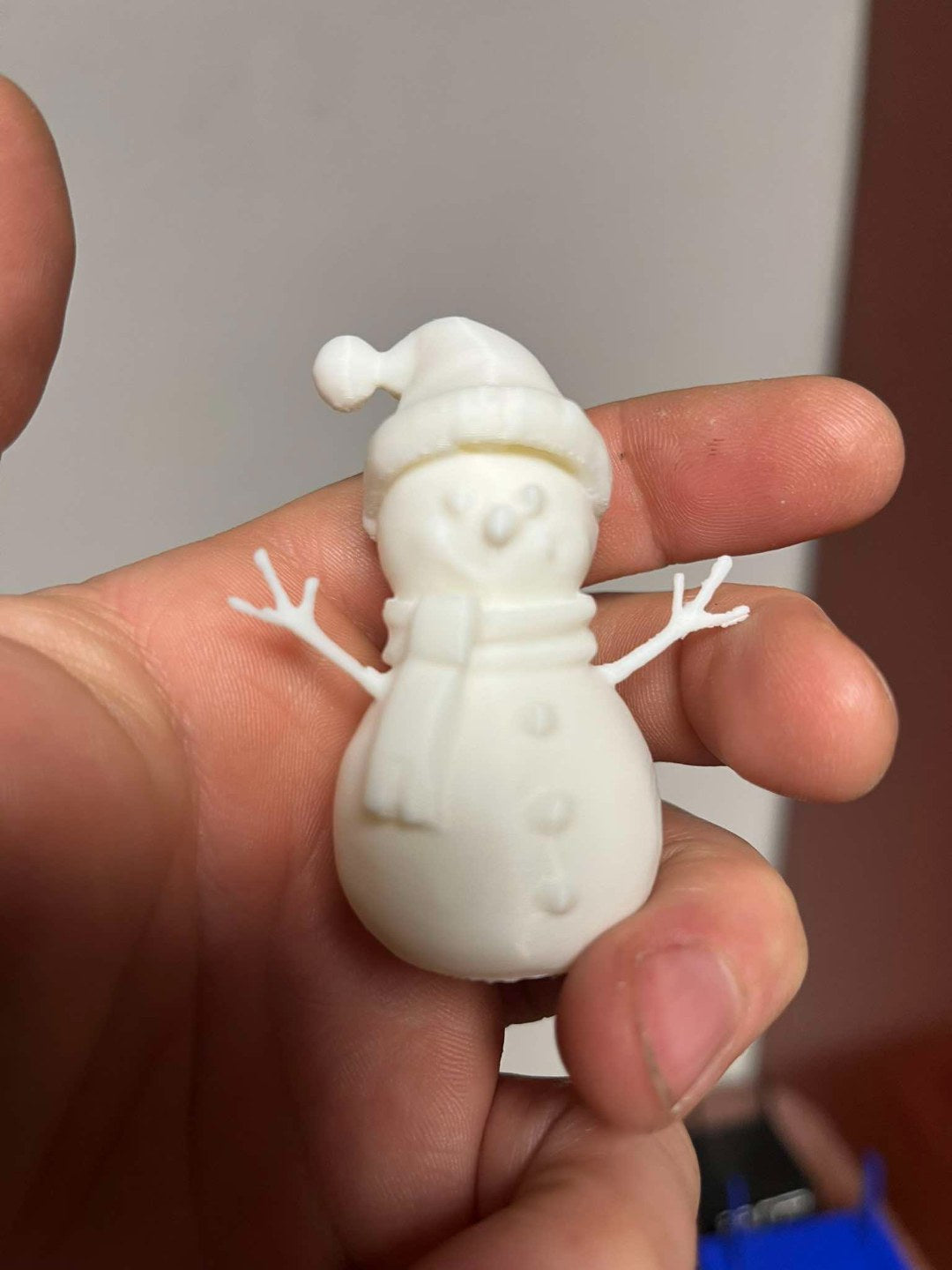 Set med 3 söta snögubbsfigurer