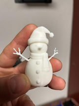 Set med 3 söta snögubbsfigurer