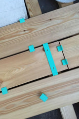Borrmall och distans för 12 cm altanbrädor
