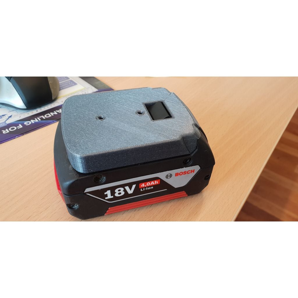 Vägghållare för Bosch 18V-batteri för verkstaden