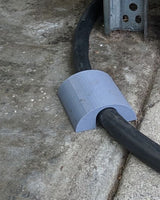 Kabelgenomföring vid garageport för elbilens laddkabel