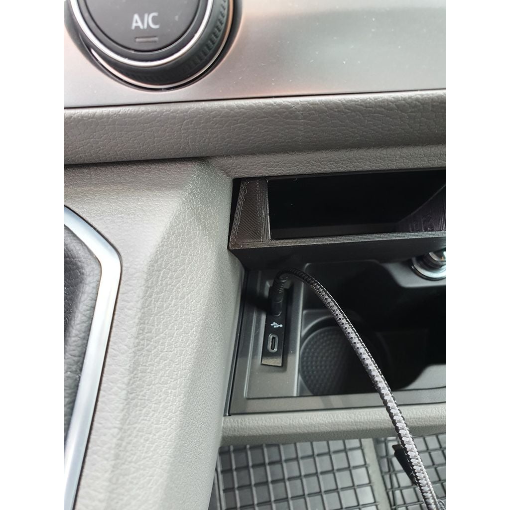 Telefonhylla för VW T6.1 California, förberedd för USB-C