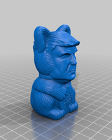 Katt-Trump-staty – rolig remixfigur