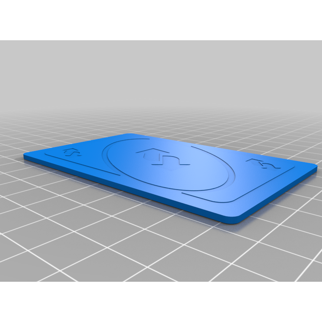 Uno Reverse-kort – 3D-utskrift för dubbel extrudering