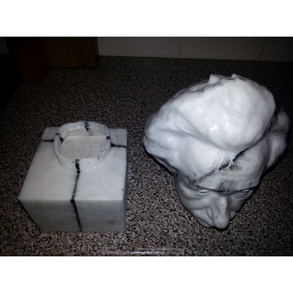 Byst av Albert Einstein från 3D-skanning – 34 cm