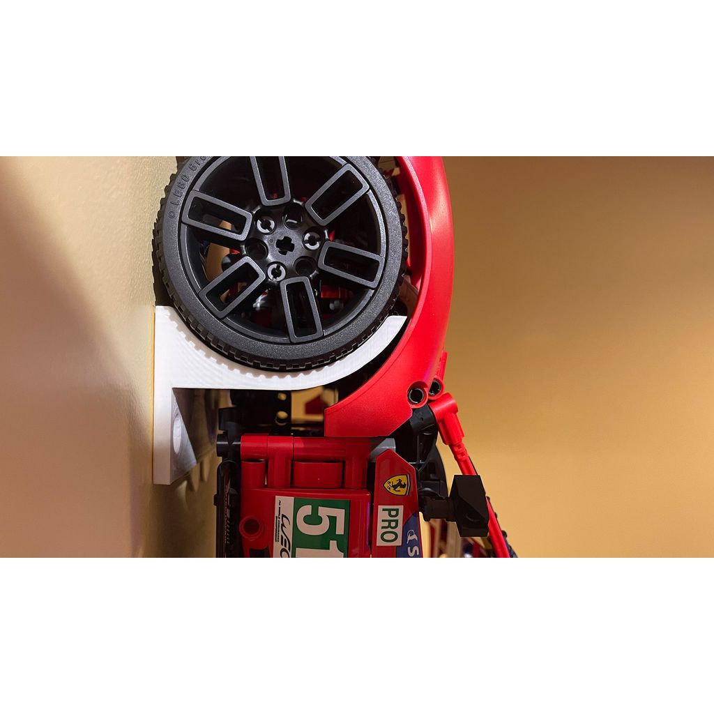 Väggfäste för LEGO Technic Porsche 911 RSR och Ferrari 488 GTE