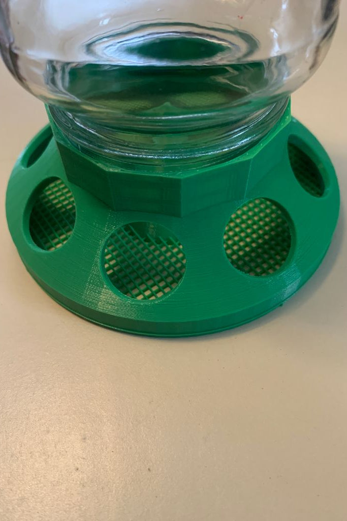 Fågelmatare för mason jar-glas, klar att hänga upp