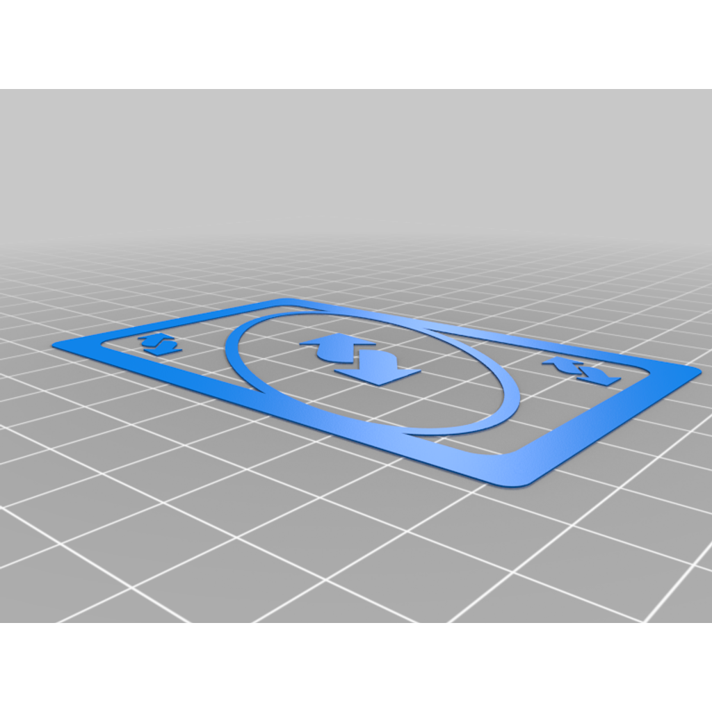 Uno Reverse-kort – 3D-utskrift för dubbel extrudering