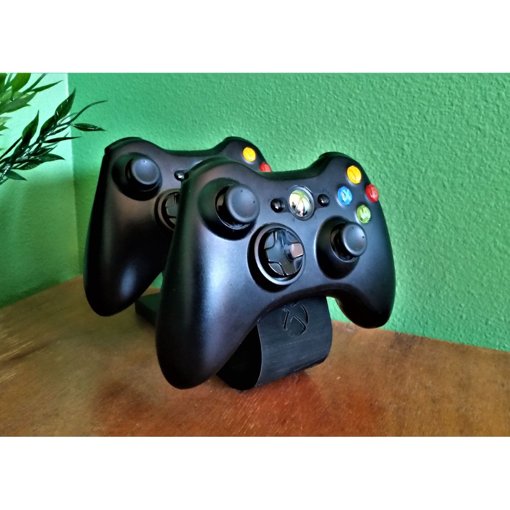 Dubbelt ställ för Xbox 360-handkontroller – rymmer 2 handkontroller