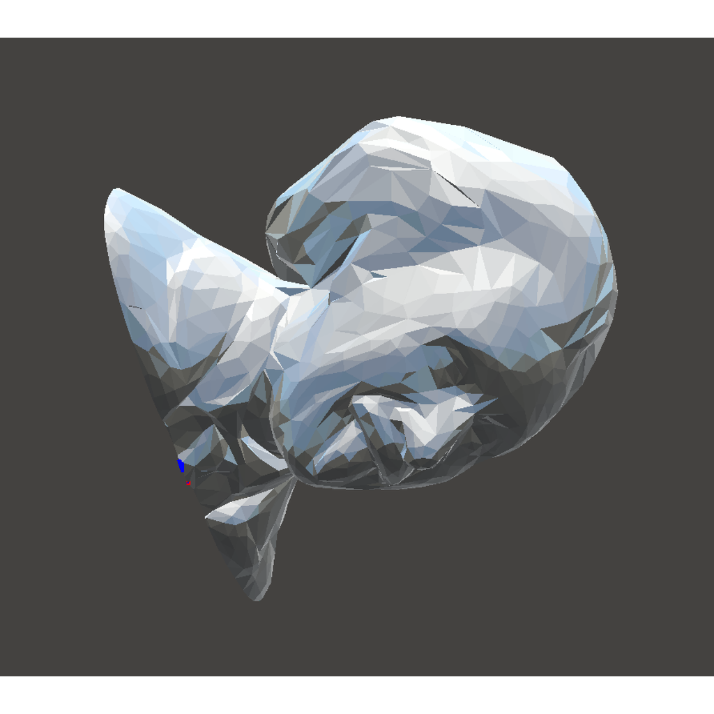 Low poly-byst av Albert Einstein