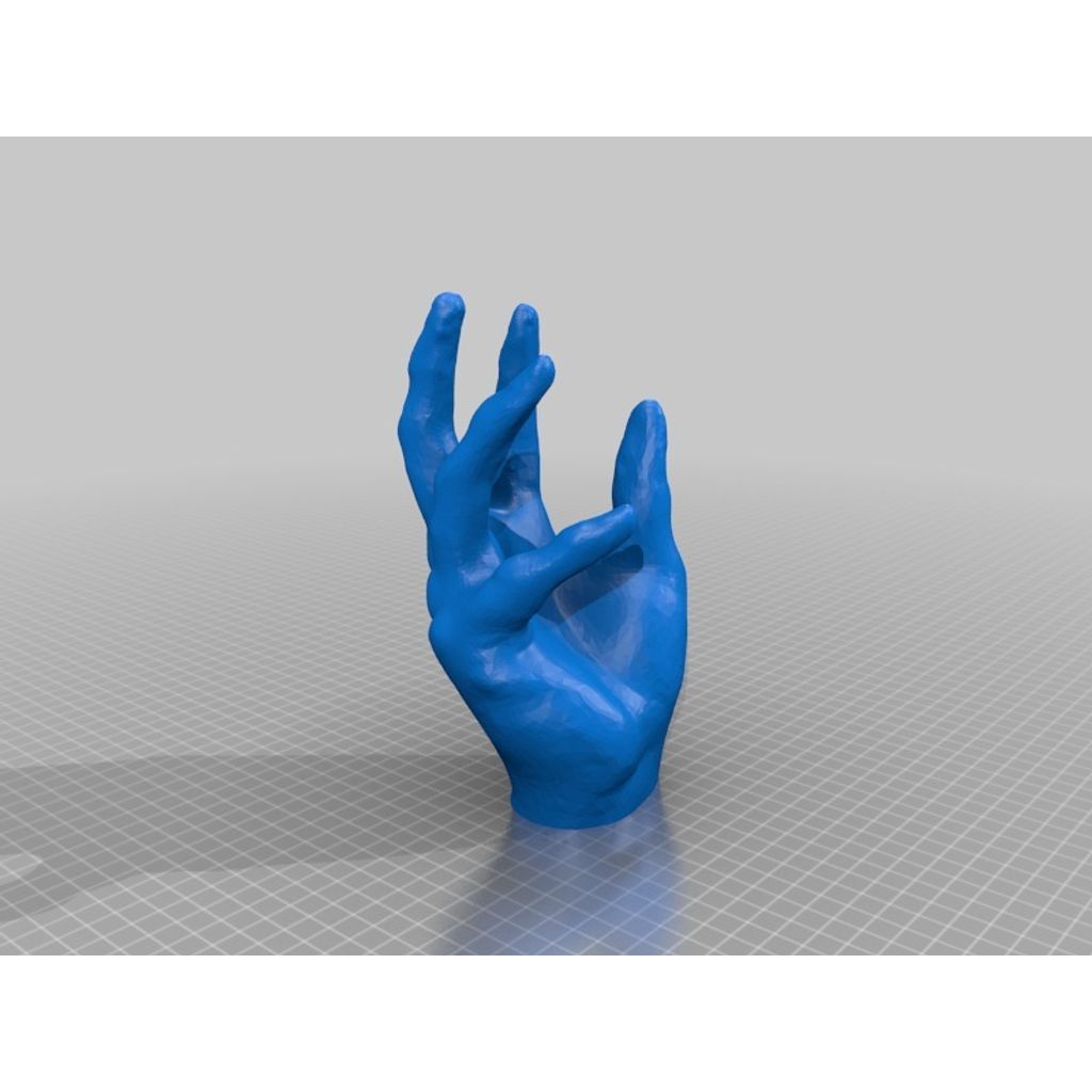 iPhone-ställ format som en hand – 3D-skannad mobilhållare