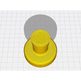 60 mm kaffetamper för Moka Express 4 koppar