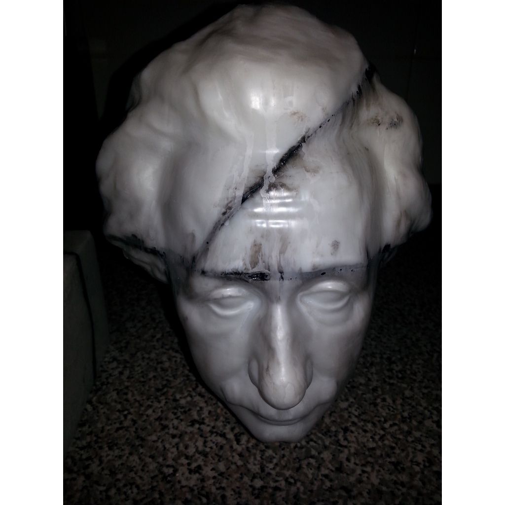 Byst av Albert Einstein från 3D-skanning – 34 cm