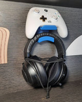 Hållare för Xbox och headset – rundad skrivbordsorganisatör