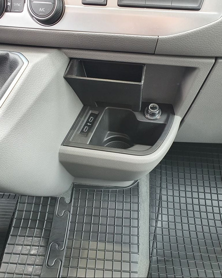 Telefonhylla för VW T6.1 California, förberedd för USB-C