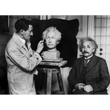 Byst av Albert Einstein från 3D-skanning – 34 cm